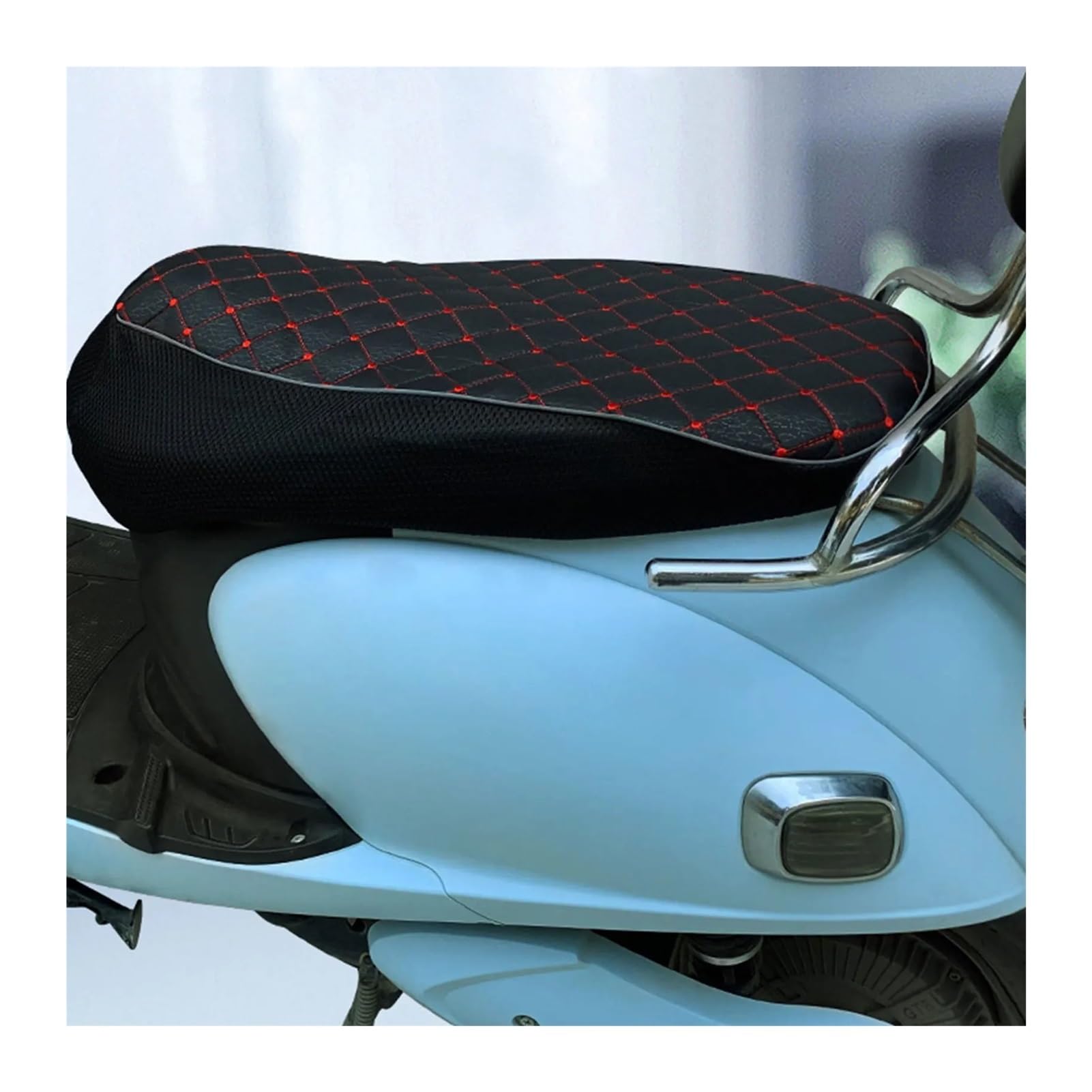 Funda Asiento de Motocicleta Funda De Cojín para Motocicleta, Antideslizante Y Amortiguadora, Funda De Asiento De Cobertura Completa, Funda Cómoda