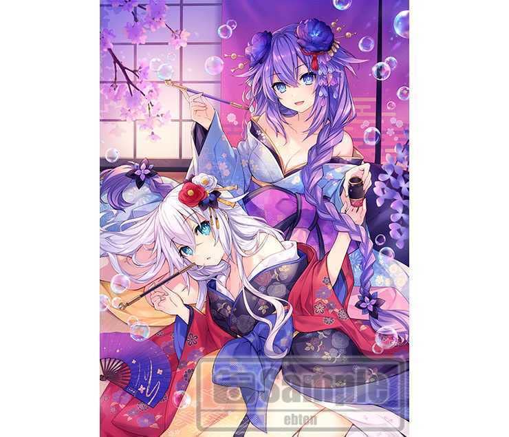 Amazon.co.jp: パープルハート&ブラックハート アクリルパネル 閃乱忍