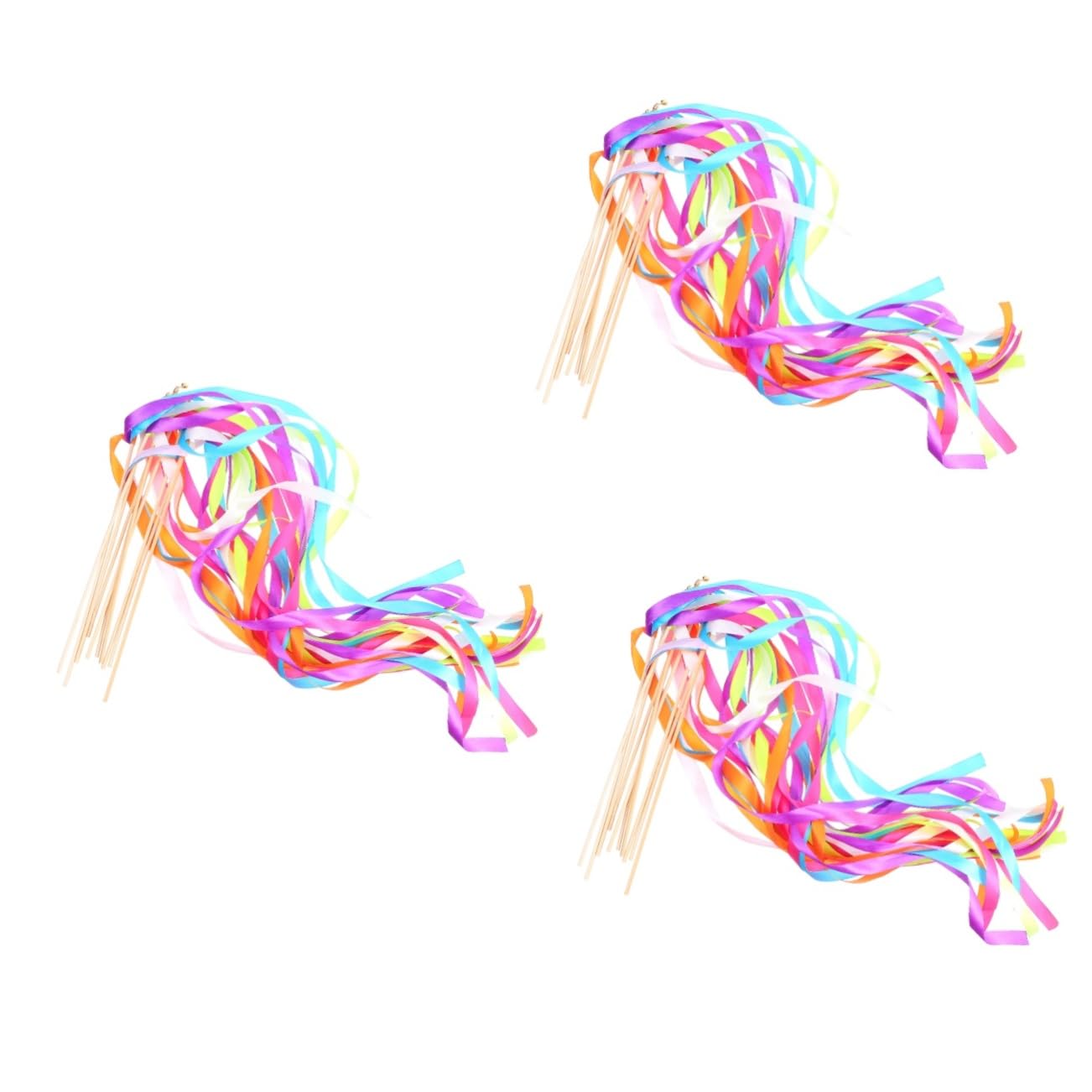 DECHOUS 30stücke Party Ribbons Sticks Zufallsfarben Dekoration Für Hochzeiten Feiern Und Events Satin Gefertigt Leicht Und Handlich
