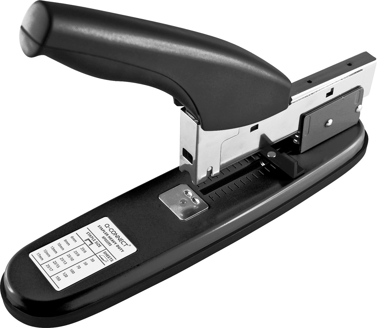 Cucitrice per alti spessori Q-Connect metallo nero 200 fogli KF02293
