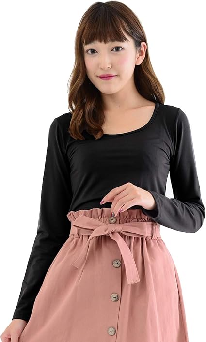 Amazon Koeistore コウエイストア 裏起毛 インナートップ Uネック カットソー 保温 防寒 長袖 無地 冬 レディース ブラック Y301 C Bk C Type Tシャツ カットソー 通販 Amazon Koeistore コウエイストア 裏起毛 インナートップ Uネック カットソー 保温 防寒 長袖 無地 冬 レディース ブラック Y301 C Bk C Type Tシャツ カットソー 通販