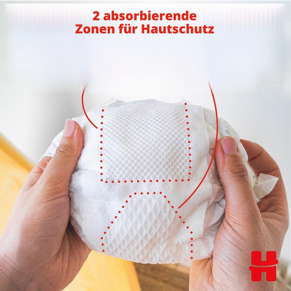Huggies Extra Care Babywindeln mit Disney, Größe 4 (8-14 kg), 2 Packungen x 38 Windeln, insgesamt 76 Windeln