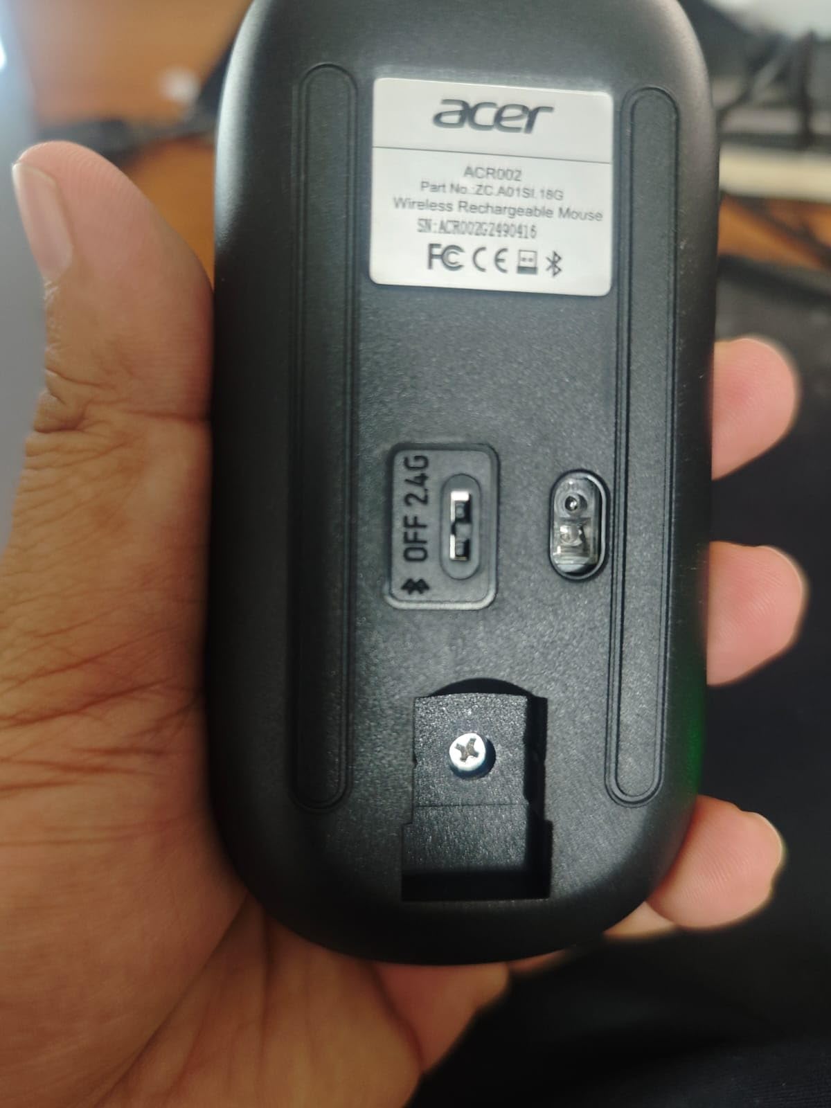 Acer Beam Wireless & Bluetooth Rechargeable Mouse