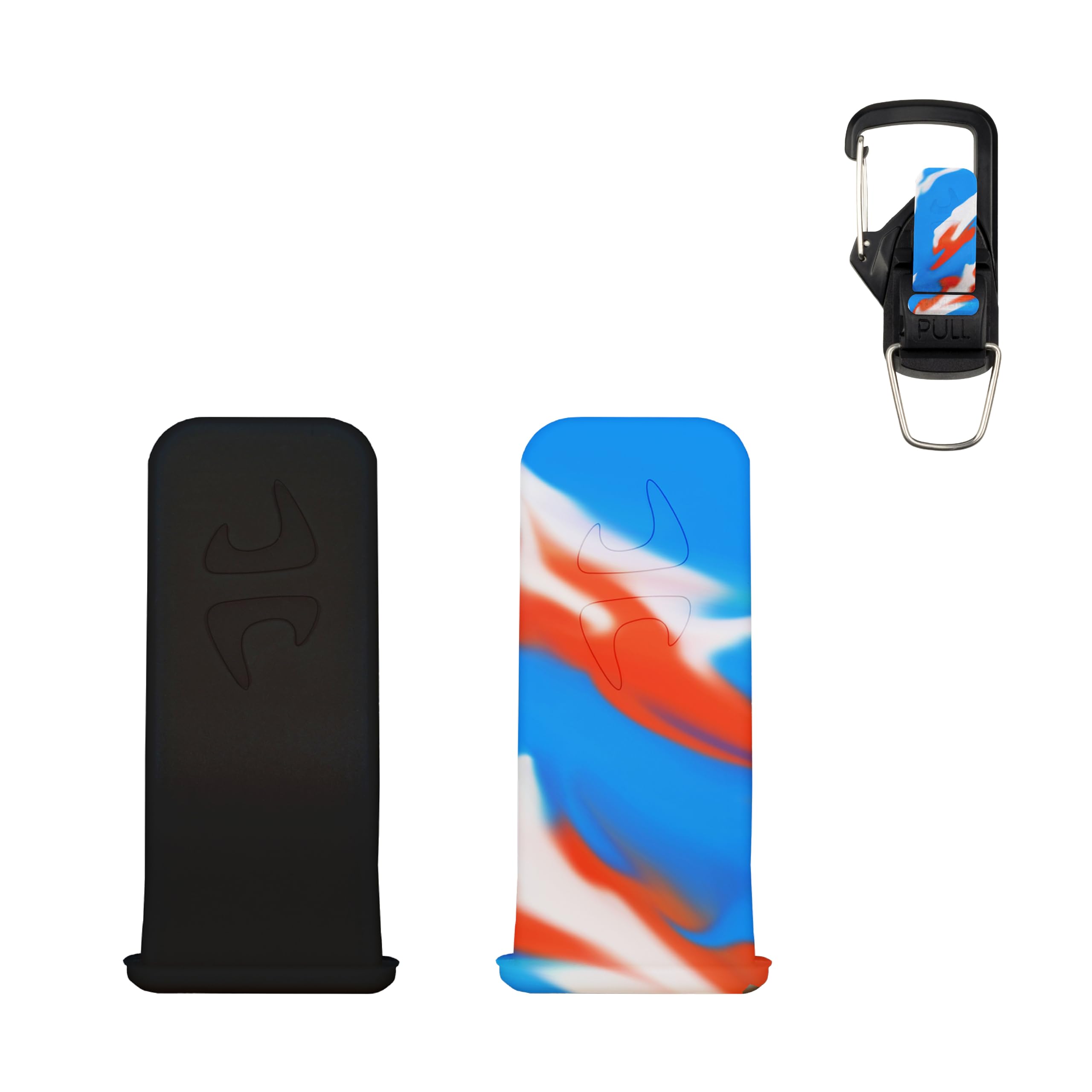 8TIMBER Terra Clip Pull Tabs 2-Pack - Durable Silicone Enhancements or Replacements for FIDLOCK Hook 20 Compatible Gear — Mix and Black-image-32