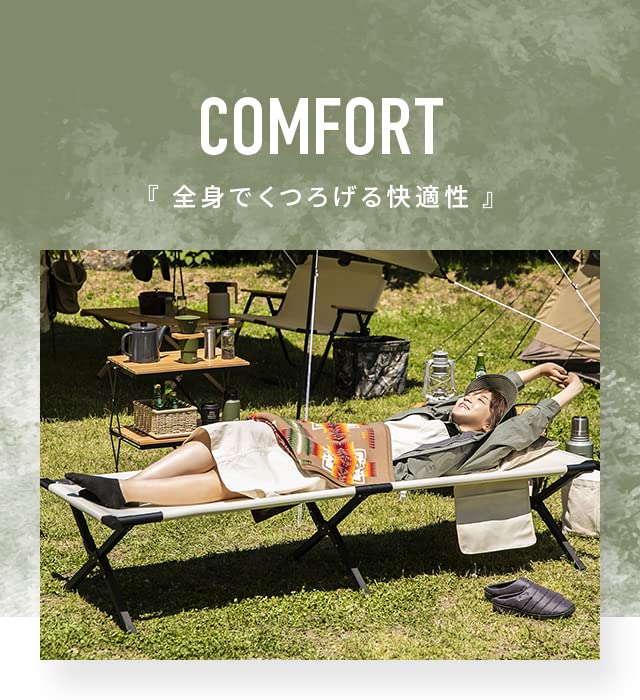 AND DECO アウトドアベンチ 折りたたみ式　2台セット Amazon.co.jp: モダンデコ コット アウトドアベンチ 2人掛け (ホワイト