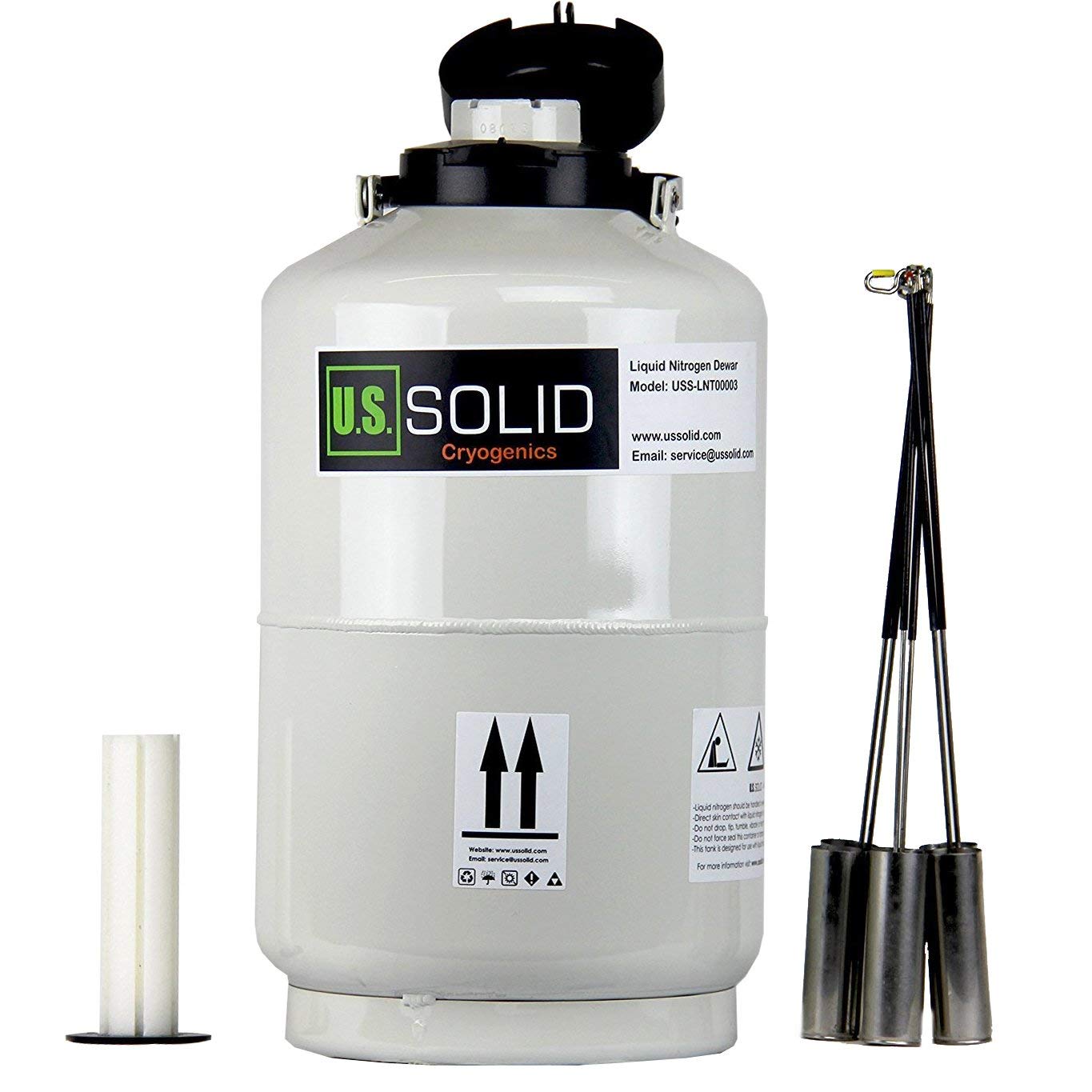 U.S.SOLID 10 L Contenitore azoto Liquido Cryogenic LN2 Tank Dewar