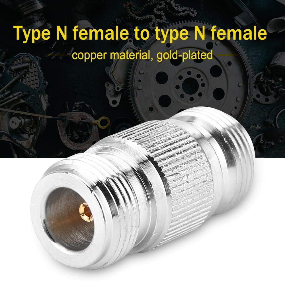 Walfront N Male to SMA Female RF Connector 2 Pieces RF Connector Coaxial N-SMA Adapter Test Converter 0-6GHz Frequency Copper Gold Plated Walfront N Male to SMA Female RF Connector 2 Pieces RF Connector Coaxial N-SMA Adapter Test Converter 0-6GHz Frequency Copper Gold Plated