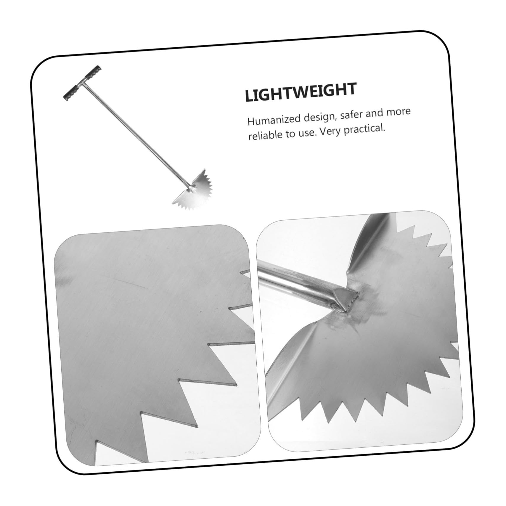 Sosoport Attrezzo per Bordi Prato a Mezzaluna in Metallo Inossidabile e Plastica, Design Ergonomico Facile da Usare per Paesaggistica e Abbellimento Esterni