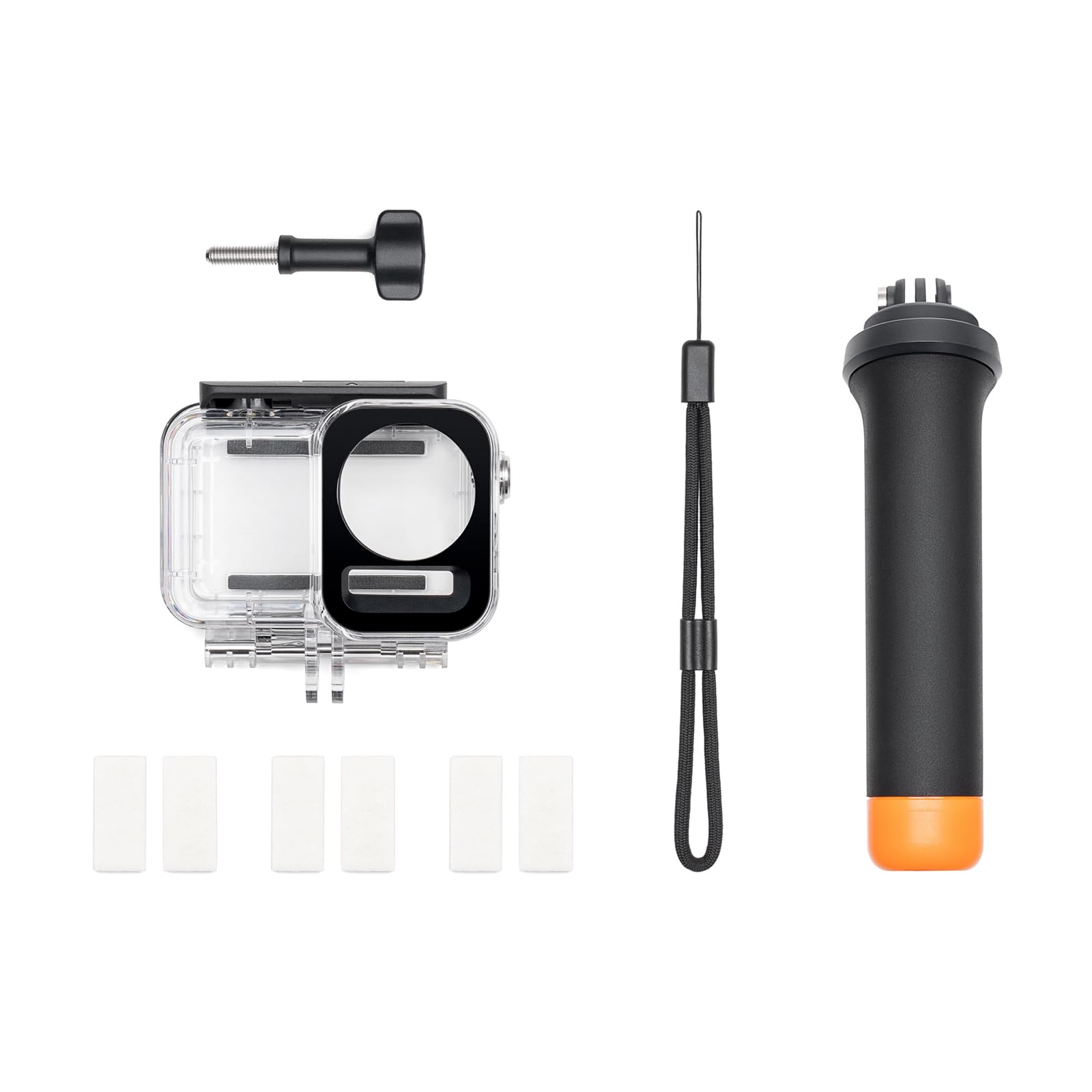 Osmo Action - Kit de accesorios de buceo para DJI Osmo Action 4 / Osmo Action 3, incluye funda impermeable de 60 m, mango flotante, tornillo de bloqueo Osmo e insertos antivaho