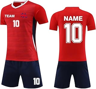 Camiseta de fútbol personalizada para entrenamiento de equipo deportivo, uniformes de fútbol, número de nombre, logotipo, camisetas de fútbol para niños, jóvenes y hombres