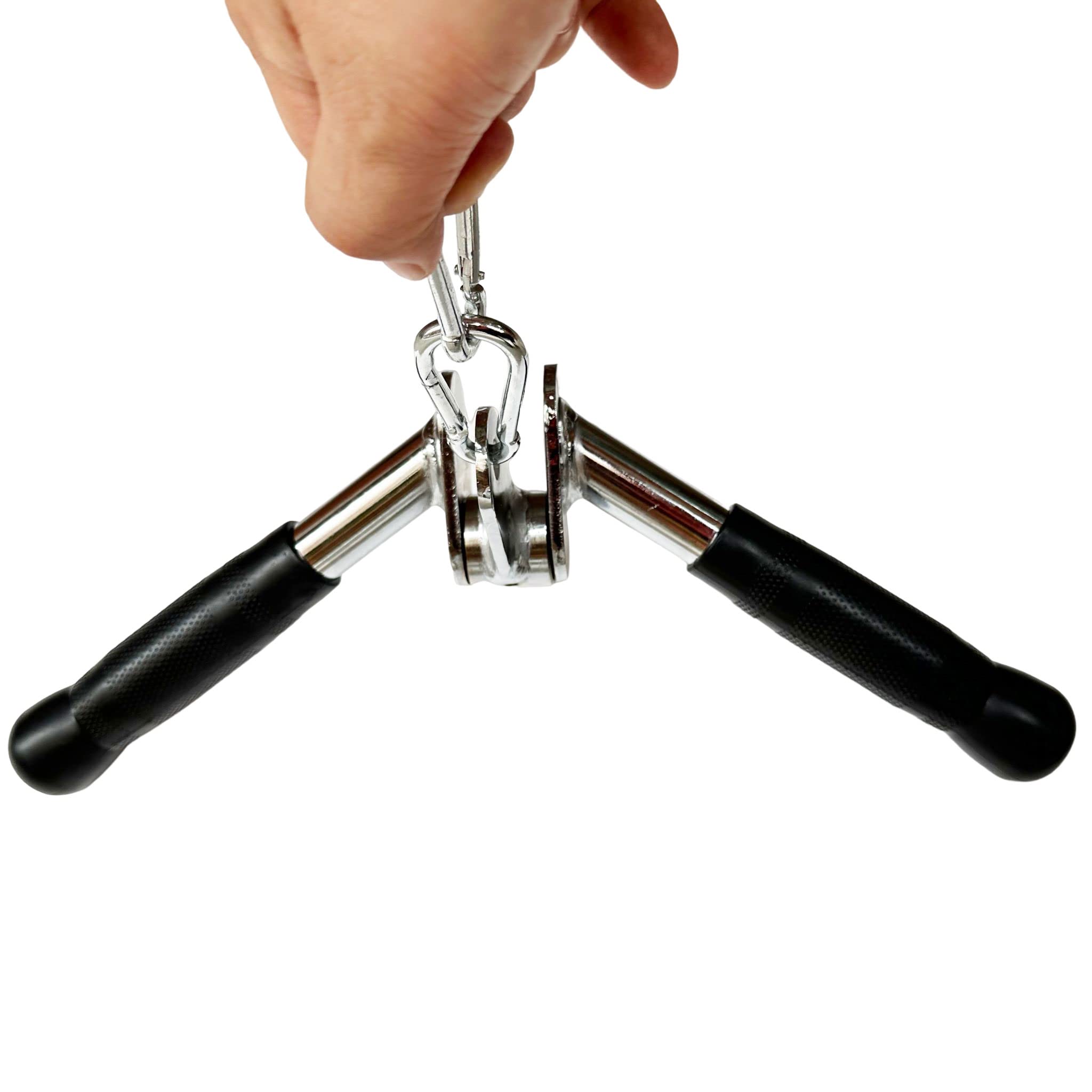 qibylift Barra a forma di V con maniglie in acciaio per fissaggio cavi