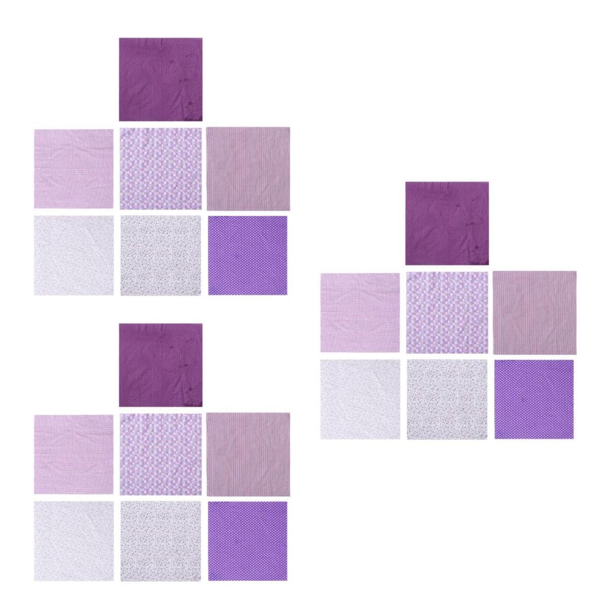 NUOBESTY 21pezzi Tessuti Di Cotone Stampati Fiori Per Cucito Creativo Di Stile Patchwork Per Decorazioni Fai Da Te Serie Blu