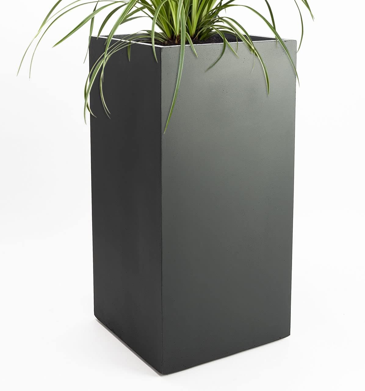 Pflanzwerk® Planter TOWER Anthracite 50x23x23cm *Frost resistant* *UV Protection* *European Quality*