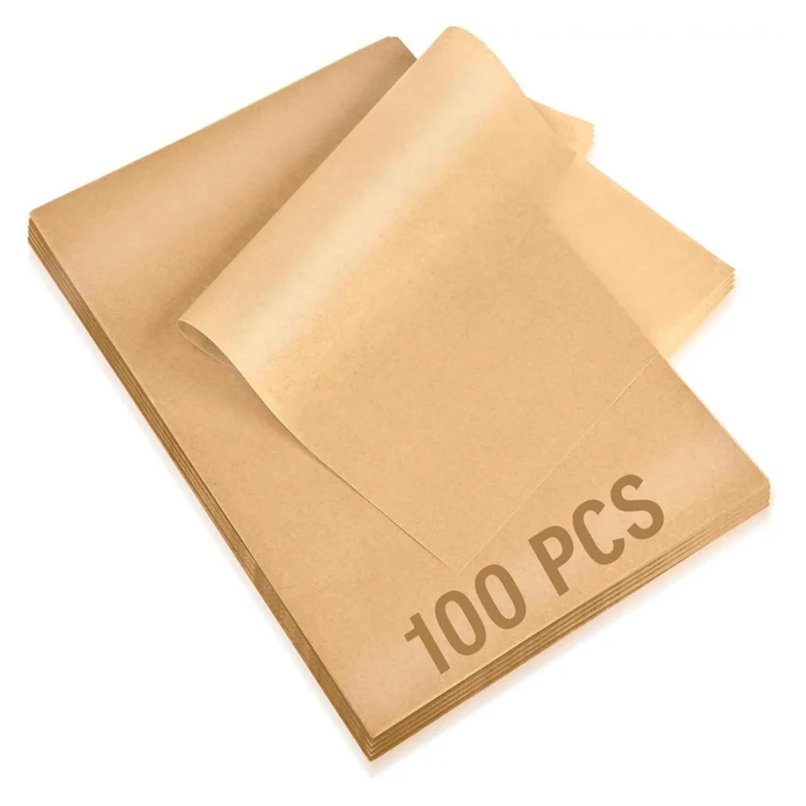 50 Uds. De pergamino rectangular antiadherente for hornear y barbacoa, papel for freidora, galletas de pan al(50Pcs-40x30cm)