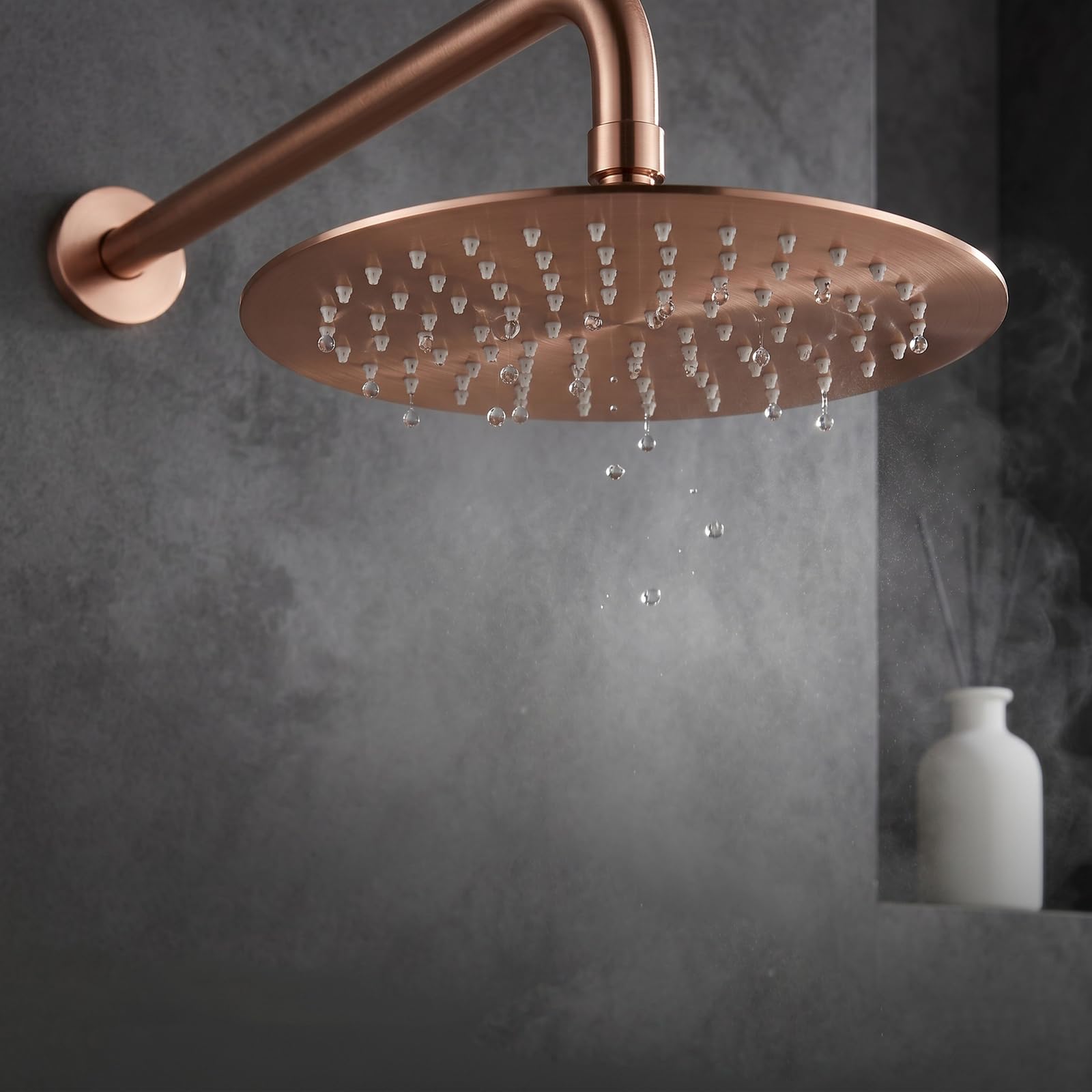 XJTNLB Conjunto de Ducha Cromado Duchas de Baño Empotrados con Rociador Ducha Efecto Lluvia y Alcachofa