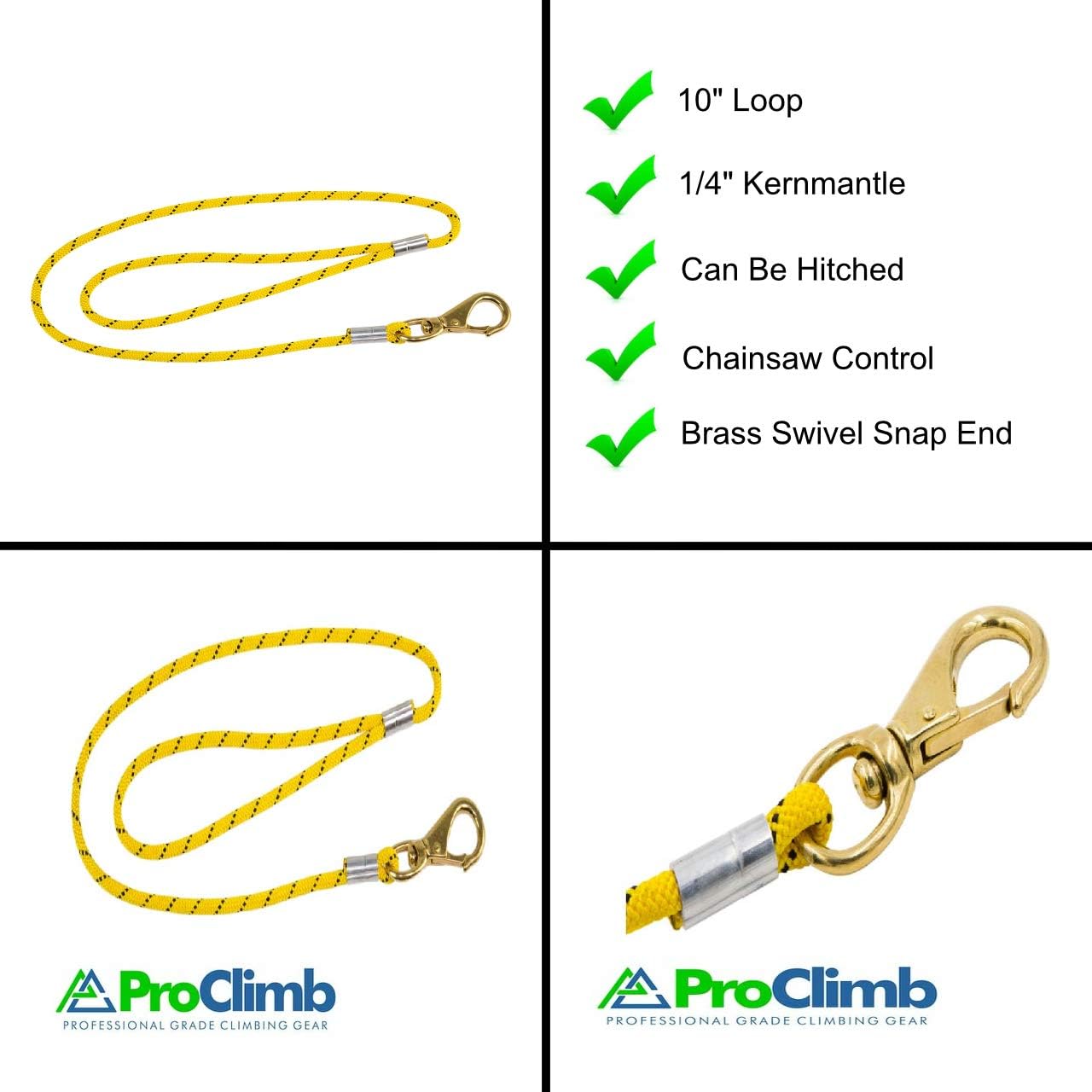 ProClimb 1/4" X 36" Arborist Chainsaw Lanyard