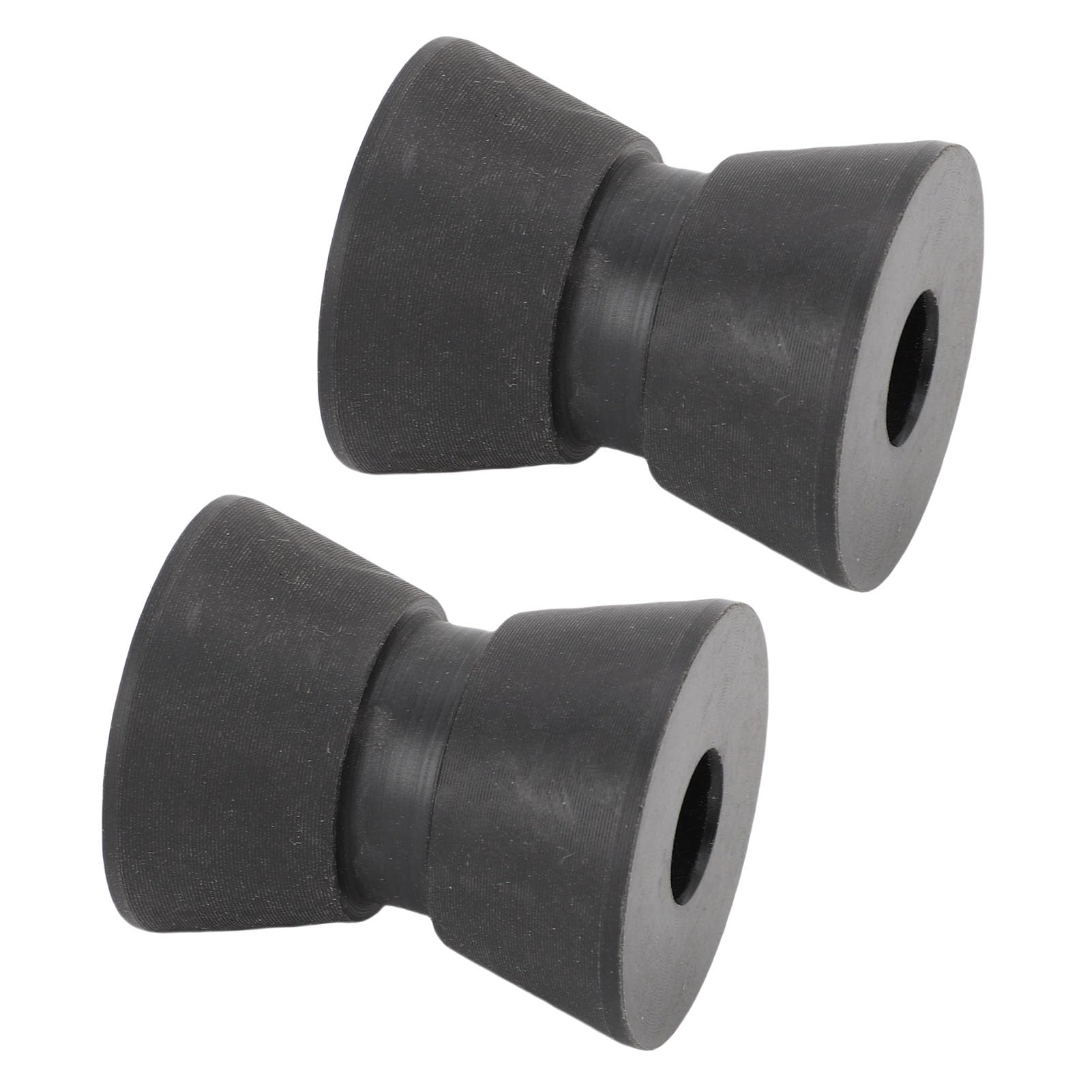 Pissente Boat Trailer Roller High Strength Nylon Anti Scratch Bow Roller Assembly for Yacht Marine Motorboat Black 1.5 X 1.9in 2Pcs