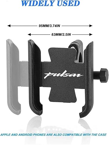 Miniatura 6 de Para Bajaj Pulsar N160 RS200 NS200 NS160 NS125 Pulsar 150 Motocicleta CNC Manillar Espejo Soporte de teléfono móvil Soporte GPS Soporte (Color