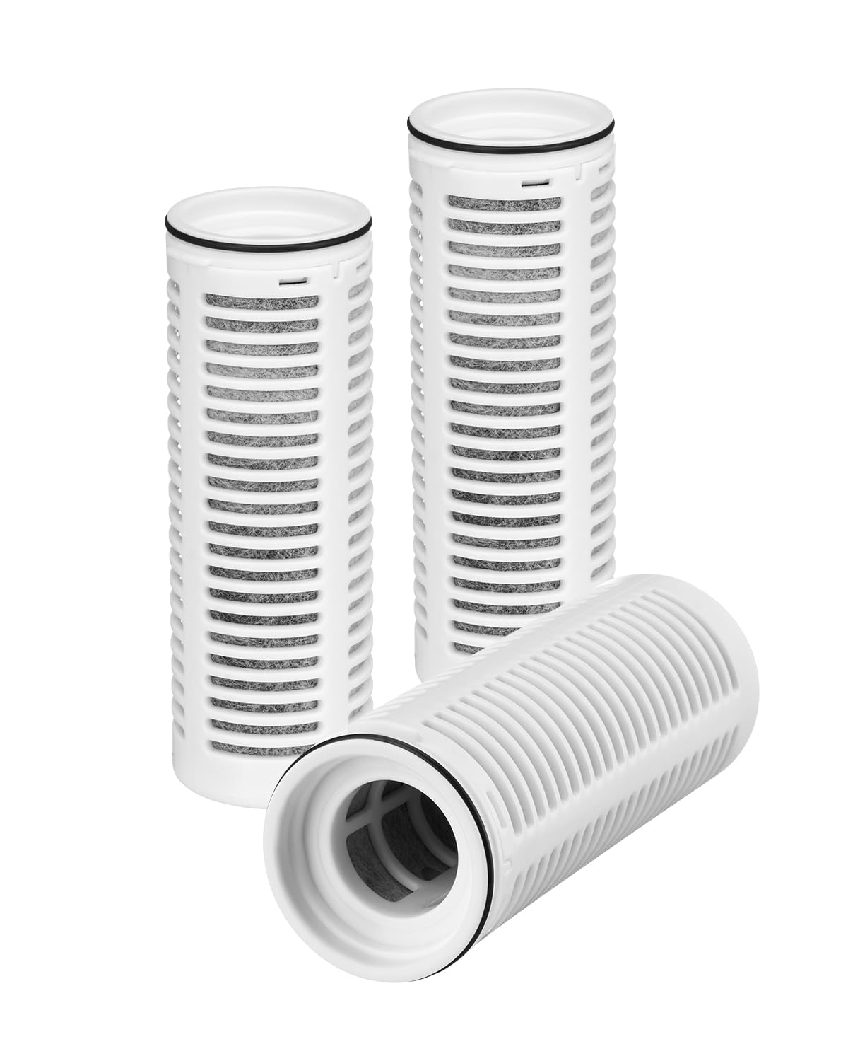 VEVOR Pitcher Water Filter Replacements, 3-Pack Water Filters for Pitchers and Dispensers, No BPA, Last 3 Months or 211 Gallons, Reduce Chlorine, Rust, Odors, PFOA/PFOS, for Water Filter Pitcher 6287-image-1