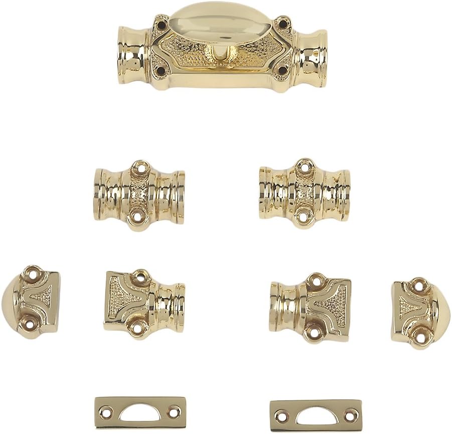 A29 Hardware 6 Feet Solid Brass Classic Style Window Cremone Bolt, Polished Lacquered Finish