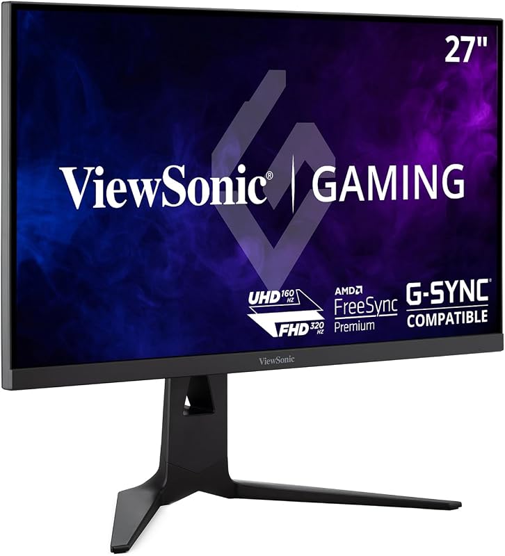 XG275D-4K 27 Inch 4K UHD Gaming Monitor with Switchable Refresh Rate Up to 320Hz, 0.5ms Response Time, AMD FreeSync Premium, Advanced Ergonomics, HDMI, DisplayPort, and 65W USB-C