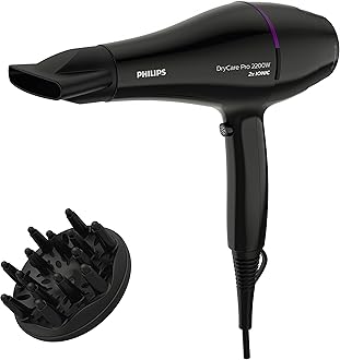 Philips Advanced Drycare Pro Hairdryer, 2200 W, Black, BHD274/03, 2 Years Warranty