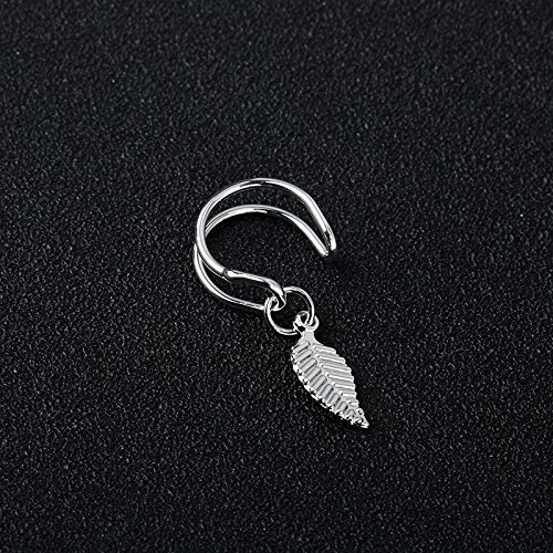 YDYDTTKD Orecchini a Clip a Foglia Senza Piercing Orecchini da Donna con Polsino in Vintage per Ragazze
