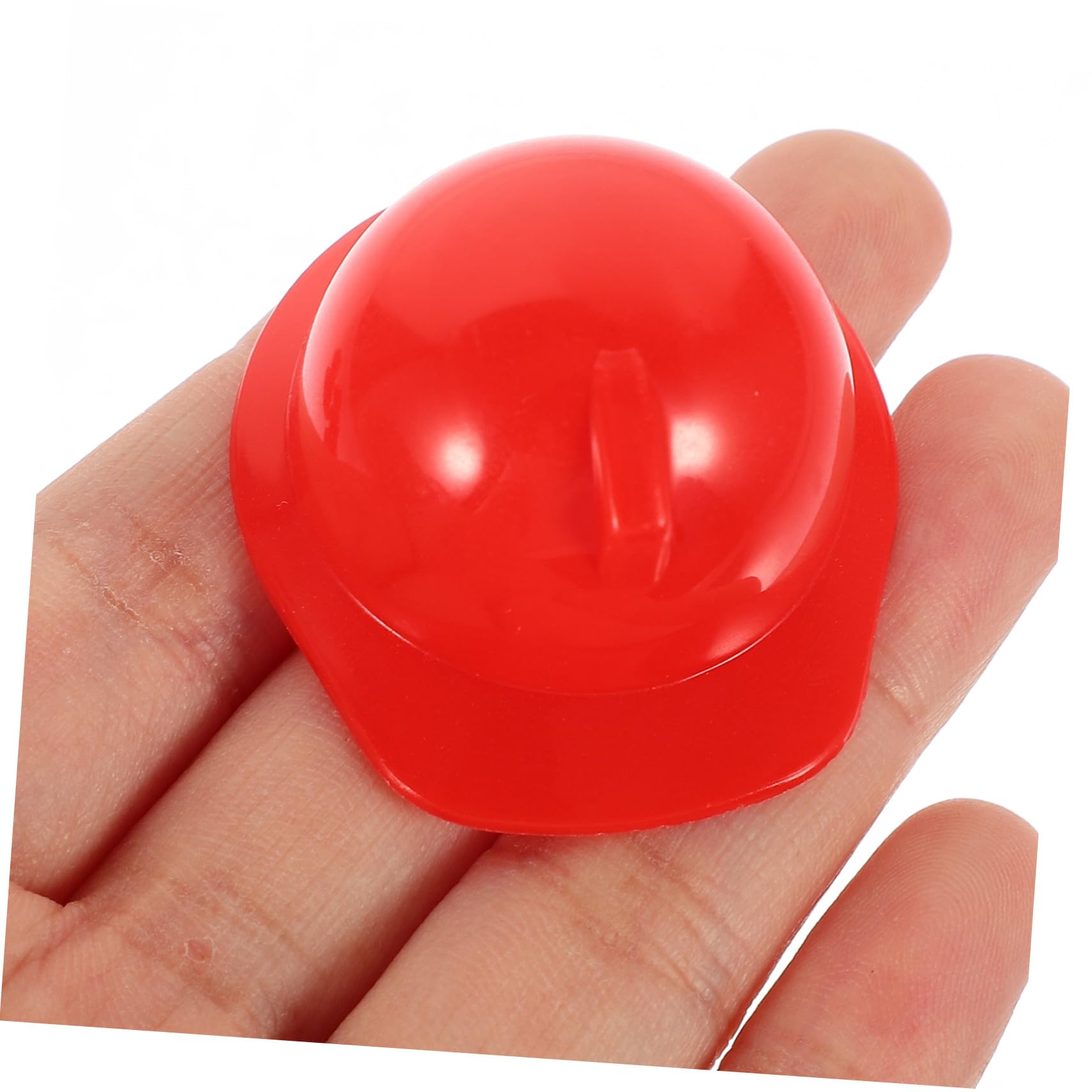 20 Piezas de Casco de Seguridad en Miniatura para Muñecas y Mascotas, Ligero de Plástico Rojo Diseño Multiusos para Decoración y Juegos
