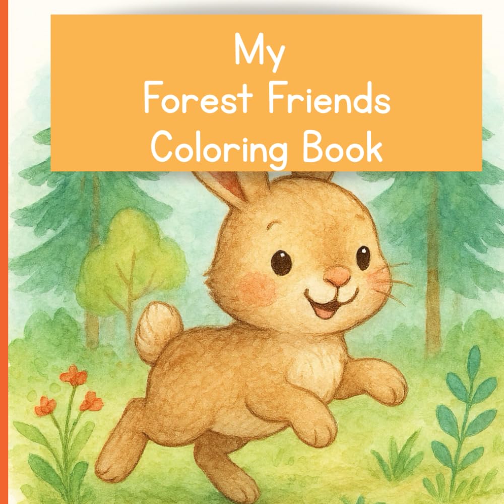 Cute Forest Animal Coloring book