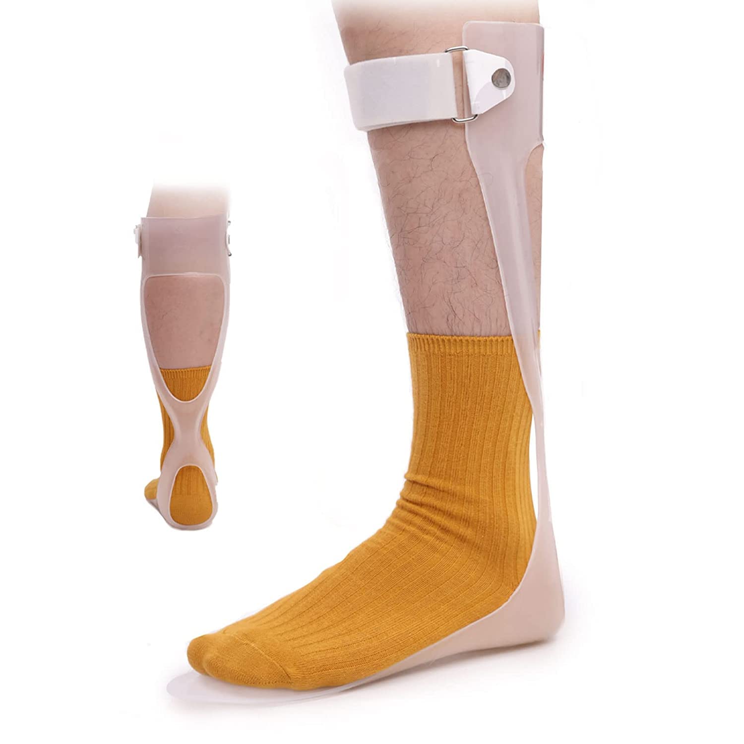 AFO Foot Drop Brace Ankle Foot Orthosis Medical Afo Walking with Shoes for Stroke Hemiplegia Men & Women Left / Right Foot (Left-M)
