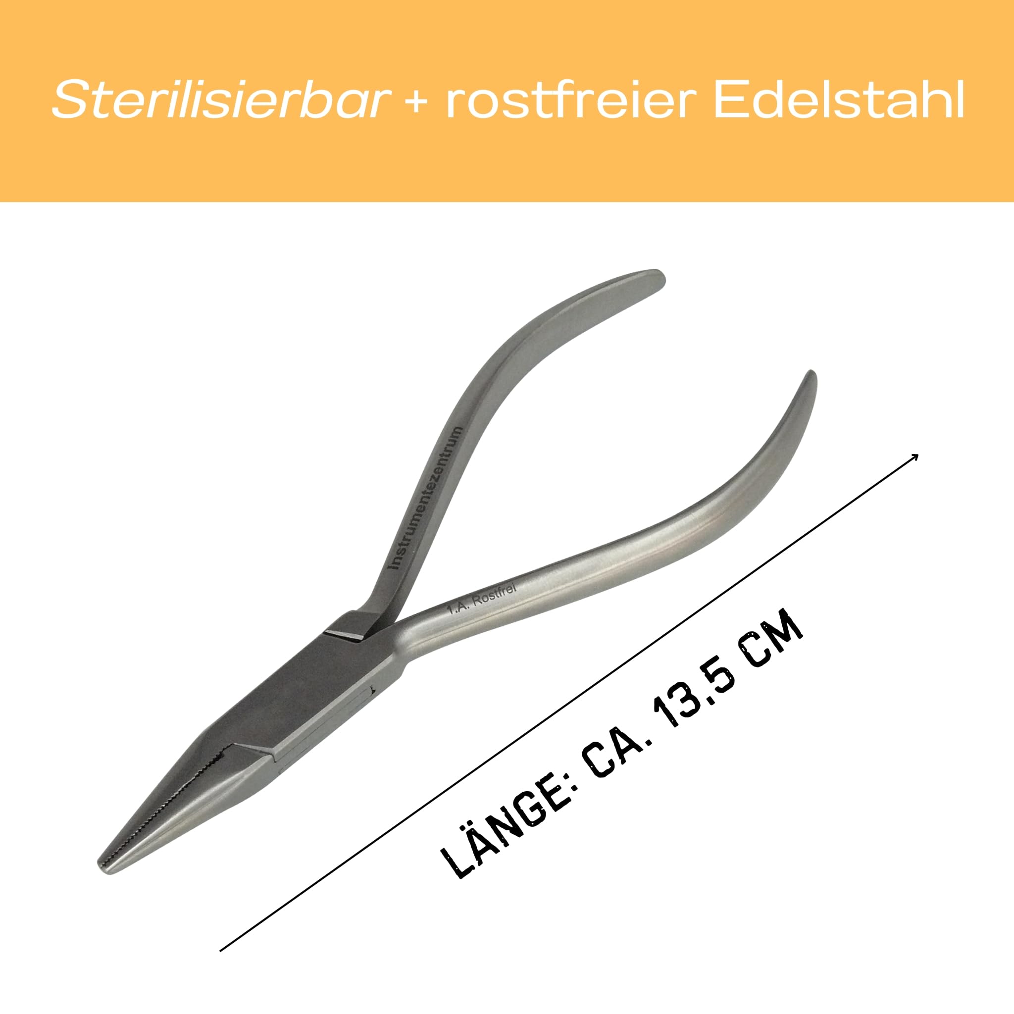 Flachzange Goslee beidseitig gerieft 13 cm | Flach Zange Technikerzange