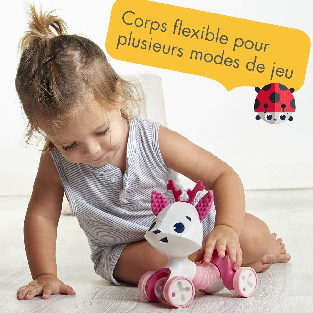 Tiny Love Tiny Roller Friends Florence La Doe Pull Toy, Purple - 5