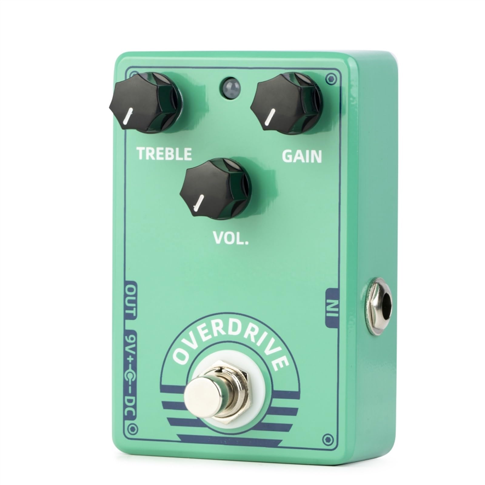 efekty gitarowe Overdrive Pedał Efektów Gitarowych True Bypass Części Do Gitary Elektrycznej Zielony