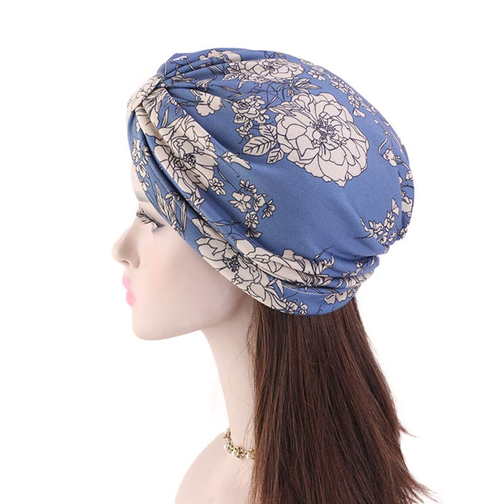 Turbante Donna In Cotone - Copricapo Per Chemio, Sonno E Perdita Capelli