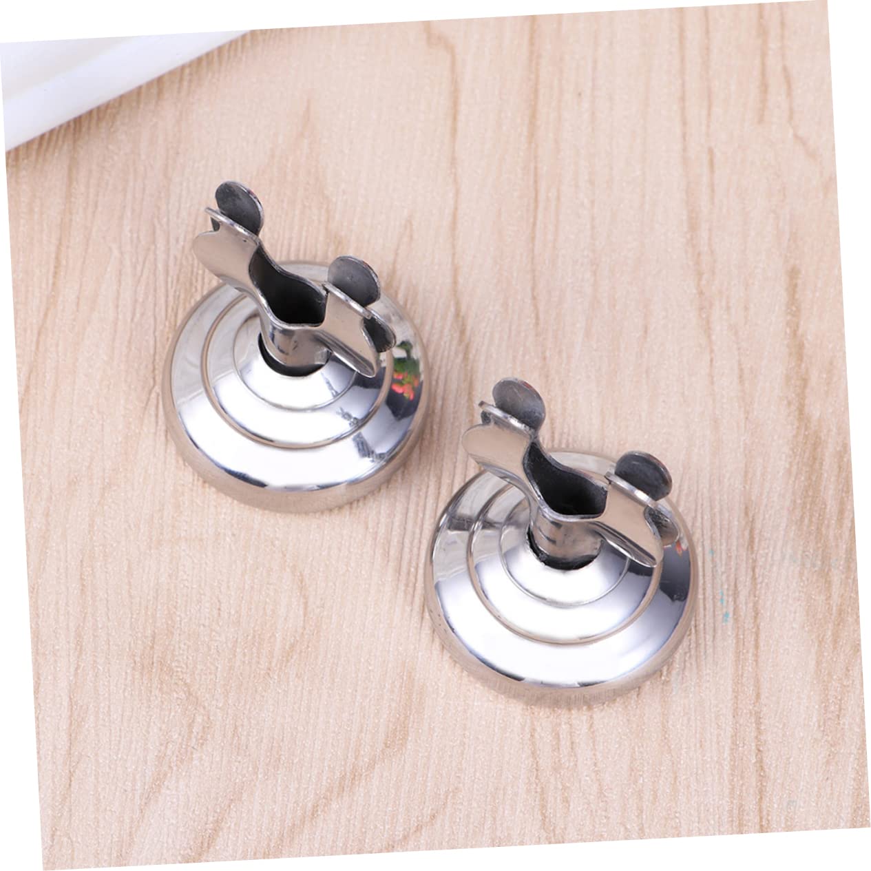 NUOBESTY 3 Juegos De Soportes De Menú De Acero Inoxidable Portátiles Para Números De Mesa Tarjetas De Lugar Para Restaurantes Bodas Y Oficinas. 3 Unidades.