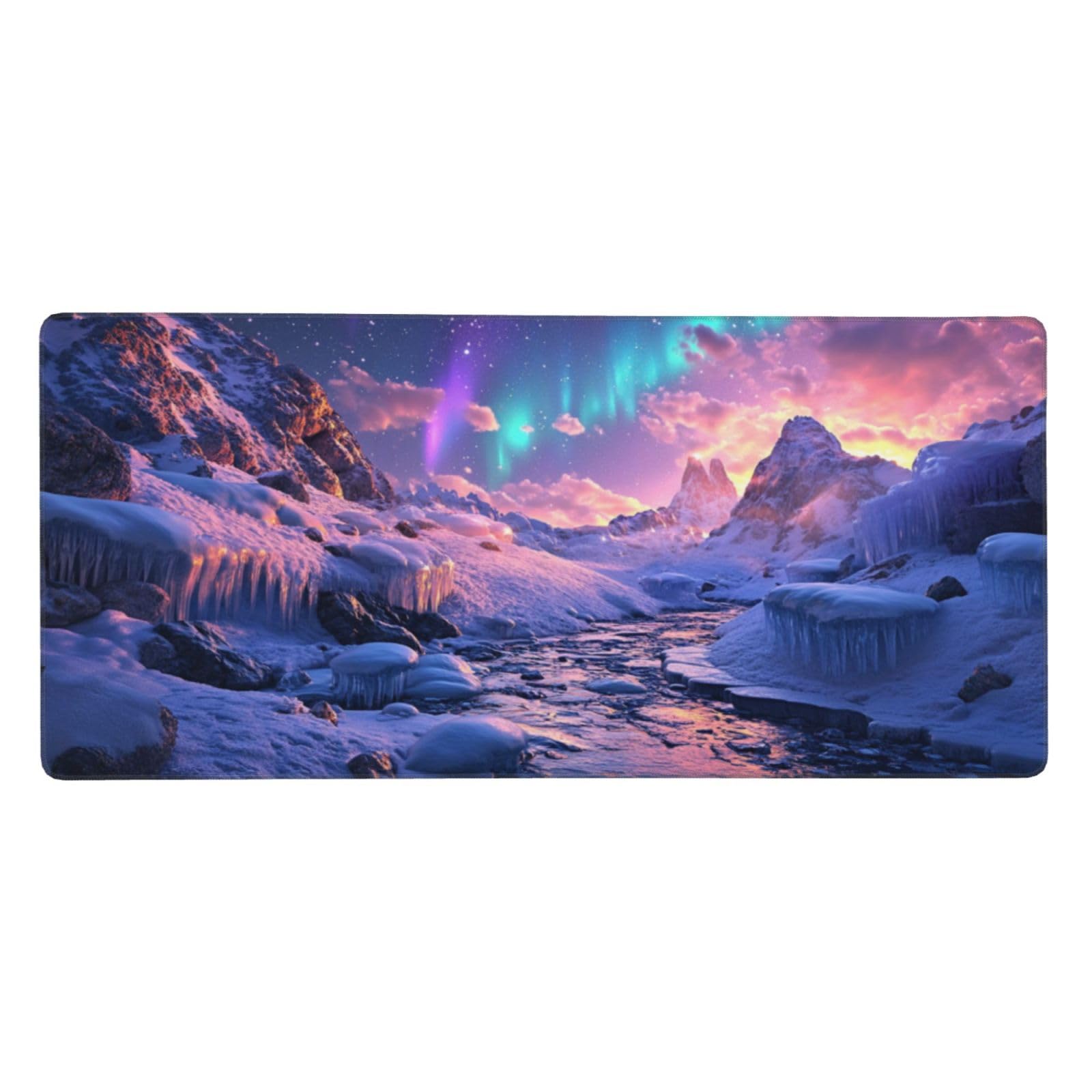 Aurora Duża podkładka pod mysz górską XXL 1200 x 600 x 4 mm, akcesoria dla graczy, podstawa antypoślizgowa i gładka powierzchnia, poprawia szybkość i precyzję dla gracza-GZ942