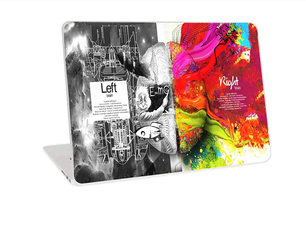 Galaxsia™ Brain Left Right Vinyl Laptop Skin/Sticker/Cover/Decal Compatible for Any 17 to 17.3 Inches Laptop (Hp/Dell/Sony/Acer/Lenovo/Asus. Etc) Or Notebook. (B07RRXLCC8) Amazon Price History, Amazon Price Tracker