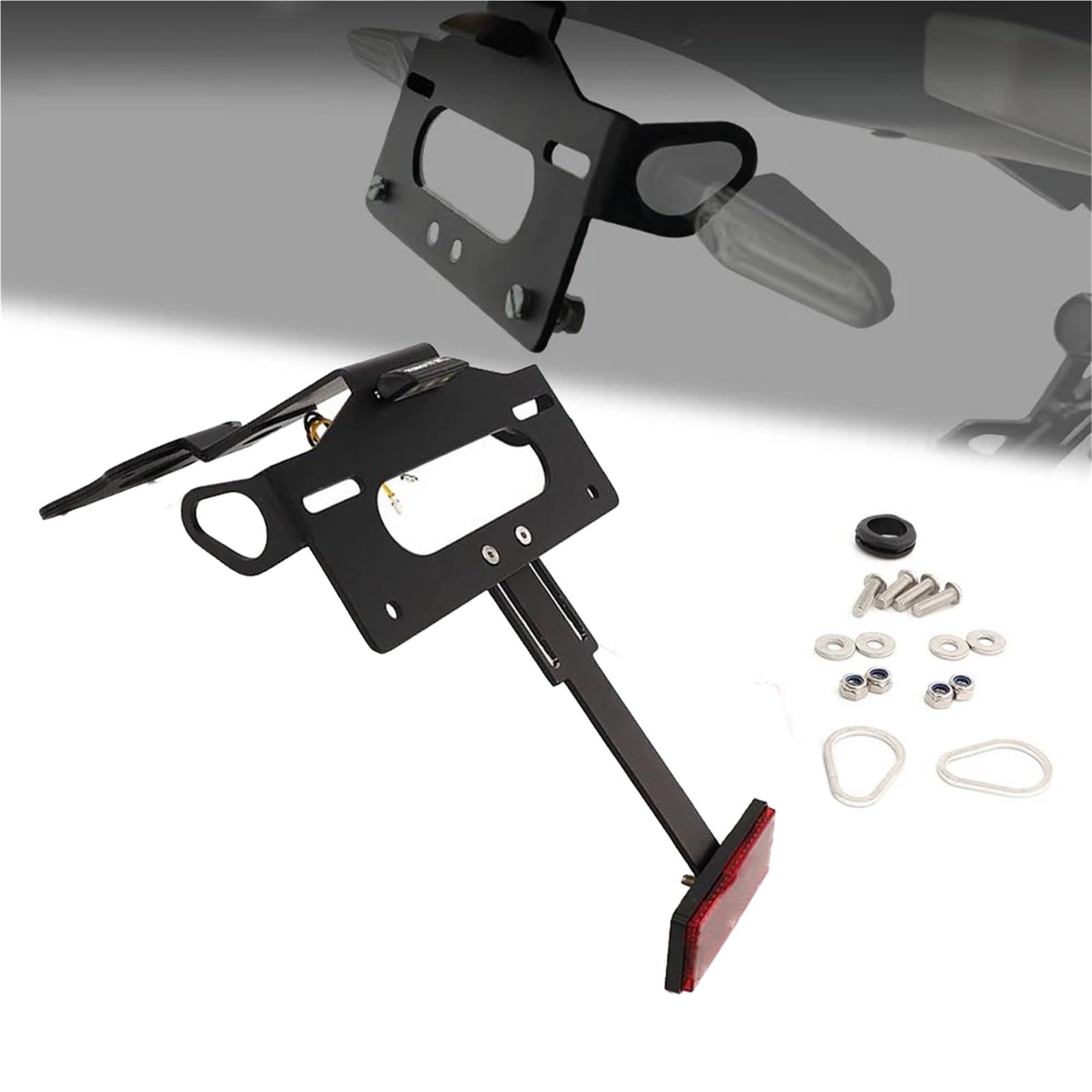 Support de Plaque Tracer 9 GT Fixation Rigide Anti Vibration Moto - 5