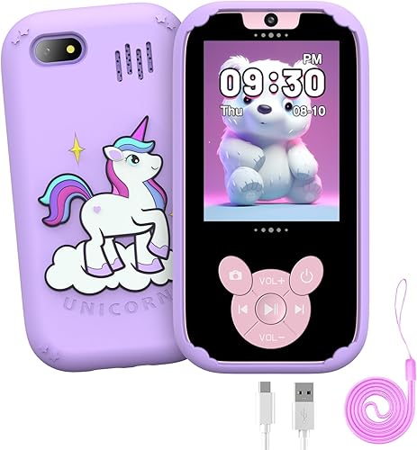 Teléfono inteligente para niños para niñas y niños, teléfono inteligente con pantalla táctil, regalos para niñas y niños de 3, 4, 5, 6, 7, 8 años de