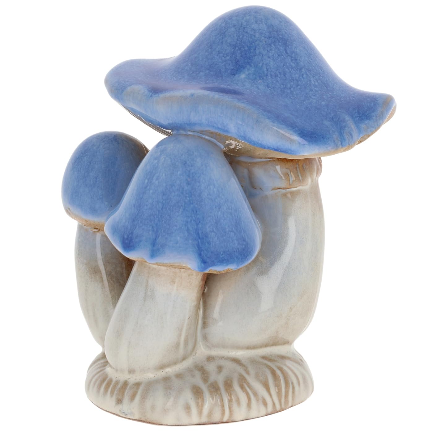 Shudehill Giftware Pretty Mushroom Toadstool Pastel Ornament - Pink, Green or Blue Neutral Designs Home Decoration (Blue Triple)
