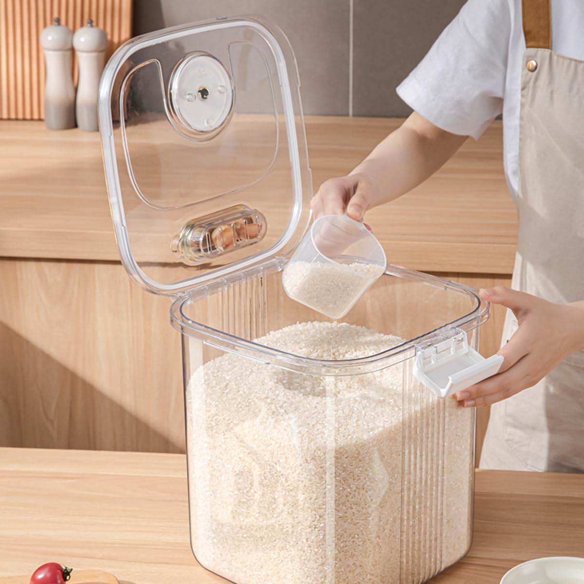 Amazon｜Tirczil虫 わかない 米びつ 5kg用 ライスストッカー 10kg