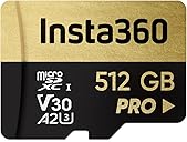 Insta360 512GB PRO microSDXC Memory Card, V30, A2, UHS-I, 90 MB/s Read/Write Speed