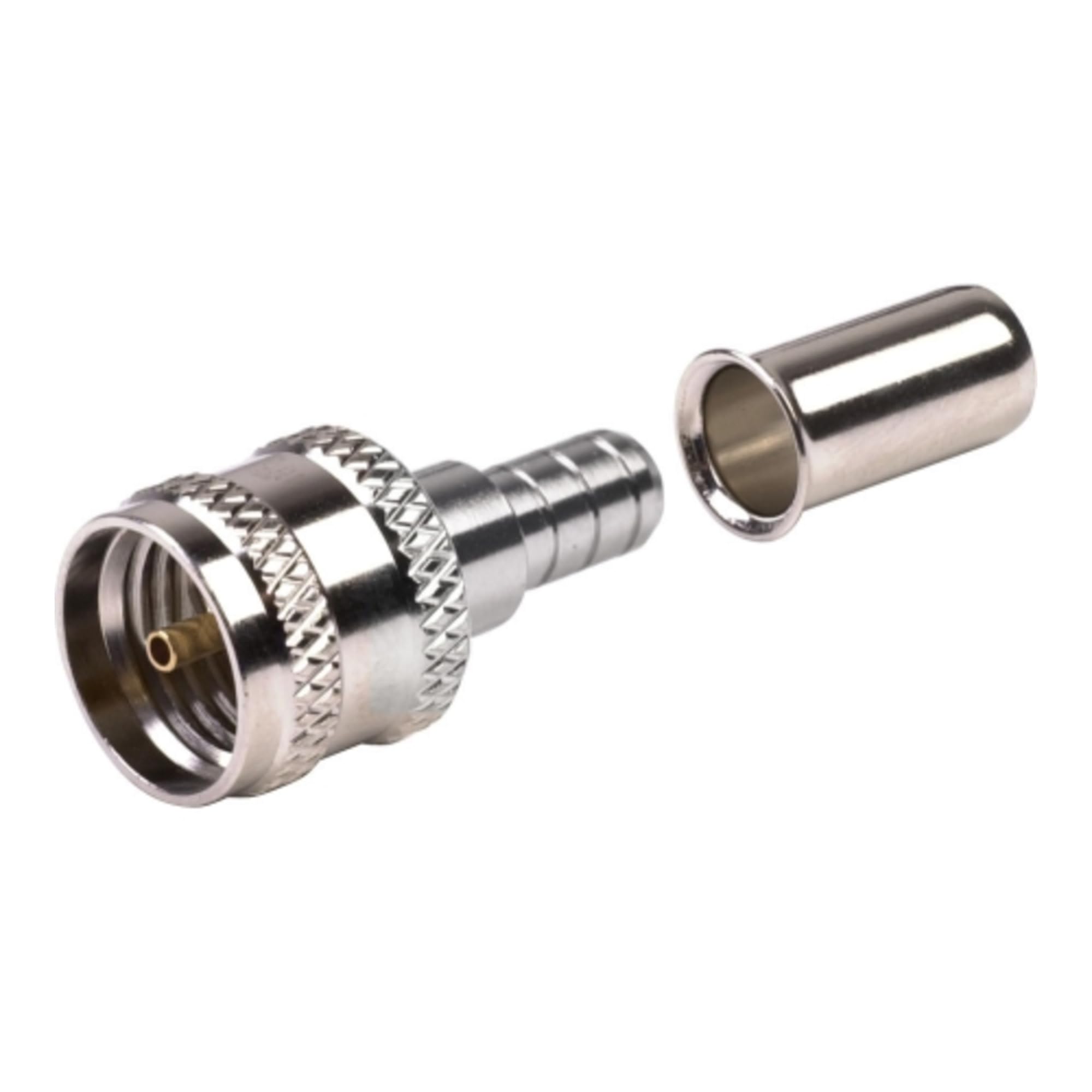 RF Industries - RFU-600-1 - MiniUHF Male Crimp-RG58, (Pack
