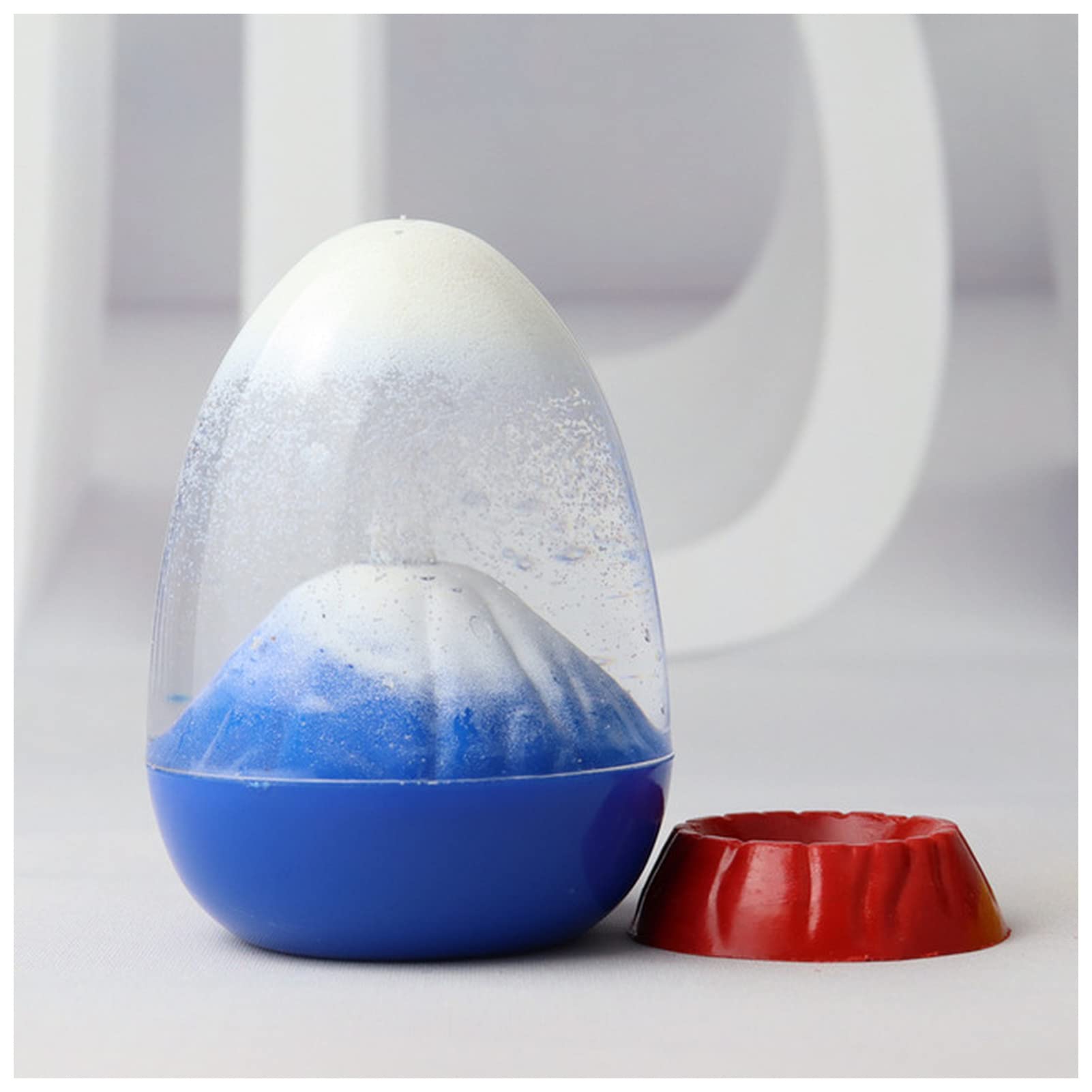 Scalze White Hourglass Sand Timer Movement Liquid Hourglass Creative Volcano Oil Sandglass Home Decor Craft Glass Ornaments Sand Timer Christmas Valentine Gifts Hourglass Timer (Size : )