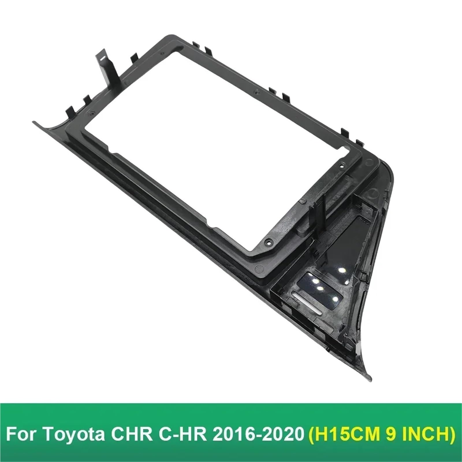 Façade Cadre de Radio Convient pour Toyota CHR 2016-2020 9 Pouces autoradio Fascias GPS MP5 Lecteur stéréo 2 Din Panneau d'unité Principale