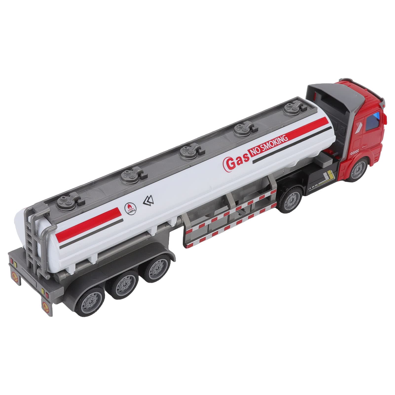Stylebest Pull Back Truck Model 1/48 Scale Heavy Duty Educational Toy for Kids and Collectors Durable ABS Material (Flat Head Pull Back Oil Tanker)