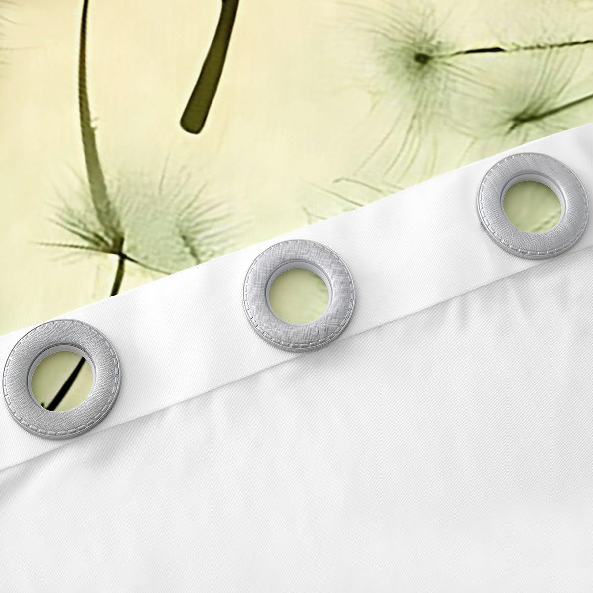 Feelyou Pretty Dragonfly Curtains Boys Girls Dandelion Window Curtains for Bedroom Living Room for Kids Soft Teal Window Drapes Nutrue Window Treatments Room Decor Bedclothes 52W X 84L,2 Panels