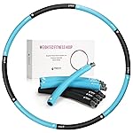 FEECCO Weighted Fitness Hoop, 8 Detachable Sections for Weight Loss