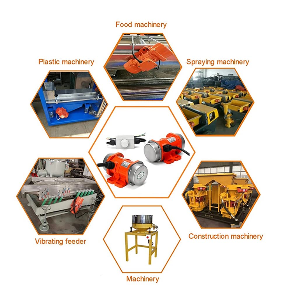 Jingfei 30W 220V Single-Phase Vibration Motor – 3000 RPM, Aluminum Body, For Concrete Vibrators & Industrial Use