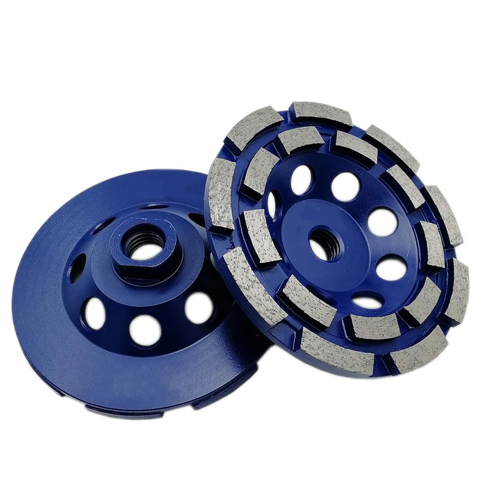 2 szt./opak. 100/115/125/180mm Diamentowe dwurzędowe ściernice garnkowe M14 lub 5/8-11 do betonu, twardego kamienia, granitu, marmuru, 2 szt. 125mm M14,1